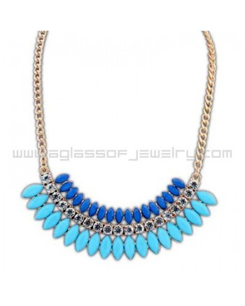 Fluorescent Gemstone Necklace